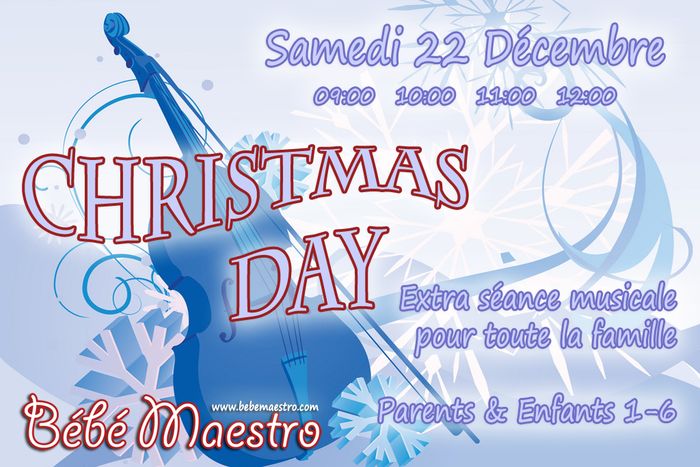 Saturday 22 December - Christmas Day - Extra Music class for all