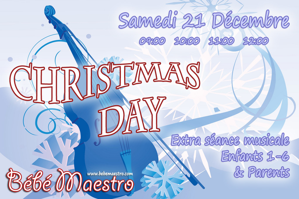 Saturday 21 December - Christmas Day - Extra Music class for all